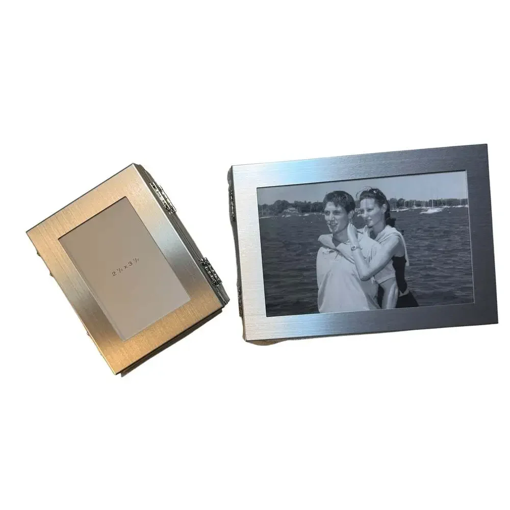 Sonoma Genuine Home Goods Silver Metal Hinged Multi Photo Frame Set